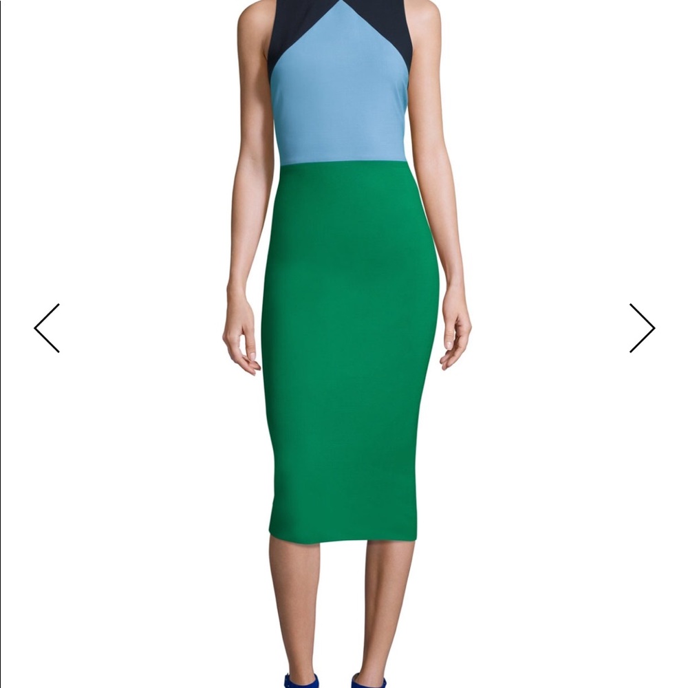 Diane von Furstenberg Sleeveless Colorblock Dress